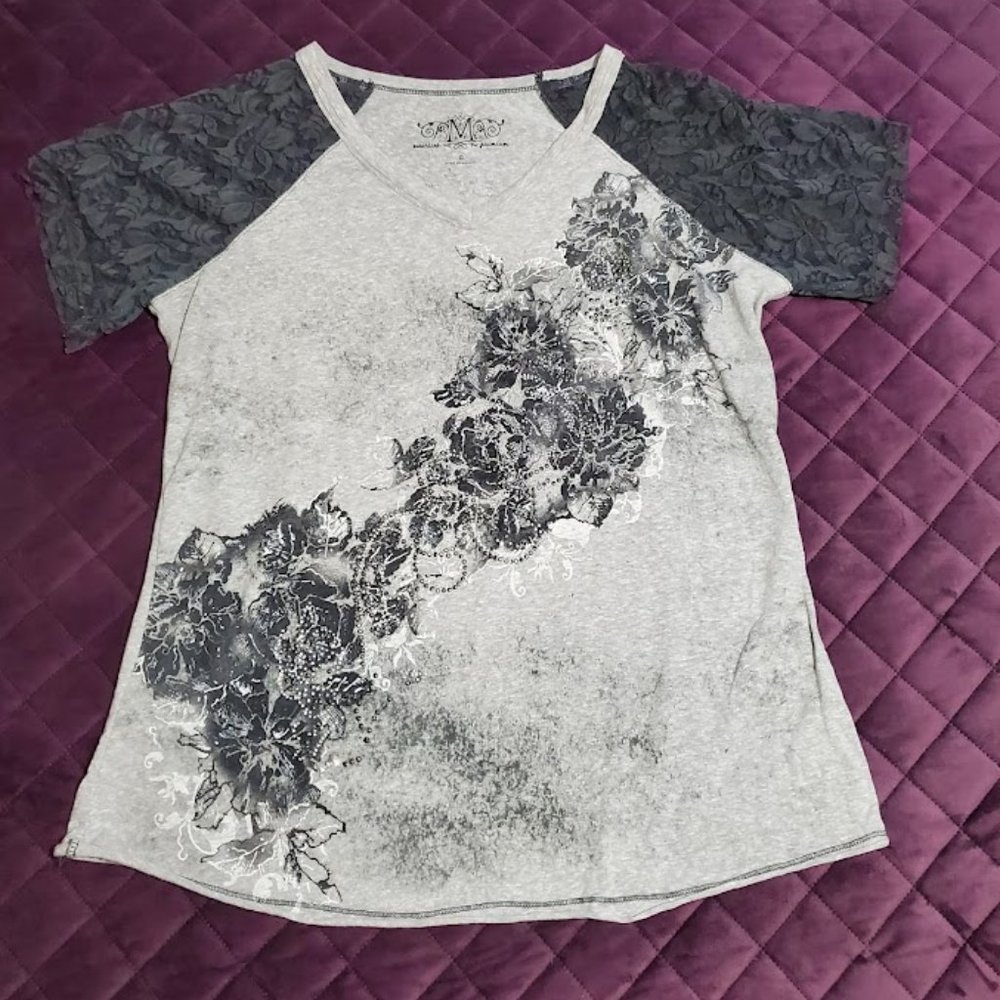 Maurices - Embellished T-shirt  - Size 0